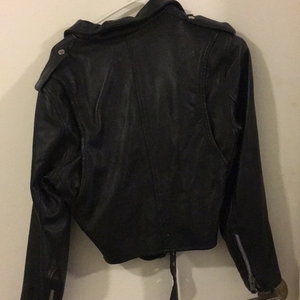 Distressed Leather Jacket - Picture 2 of 3